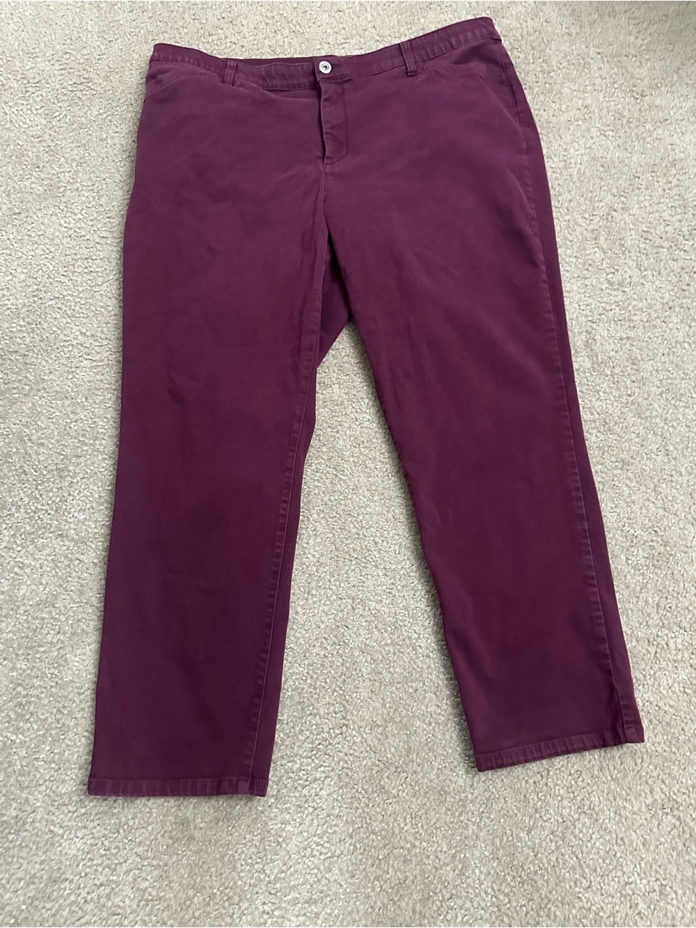 CJ Banks Women’s Signature Slimming Plum Pants – Size 22W